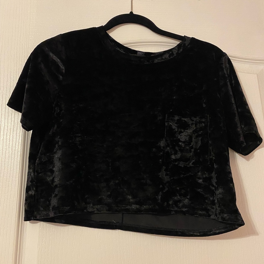 Forever 21 Velvet Crop Top
